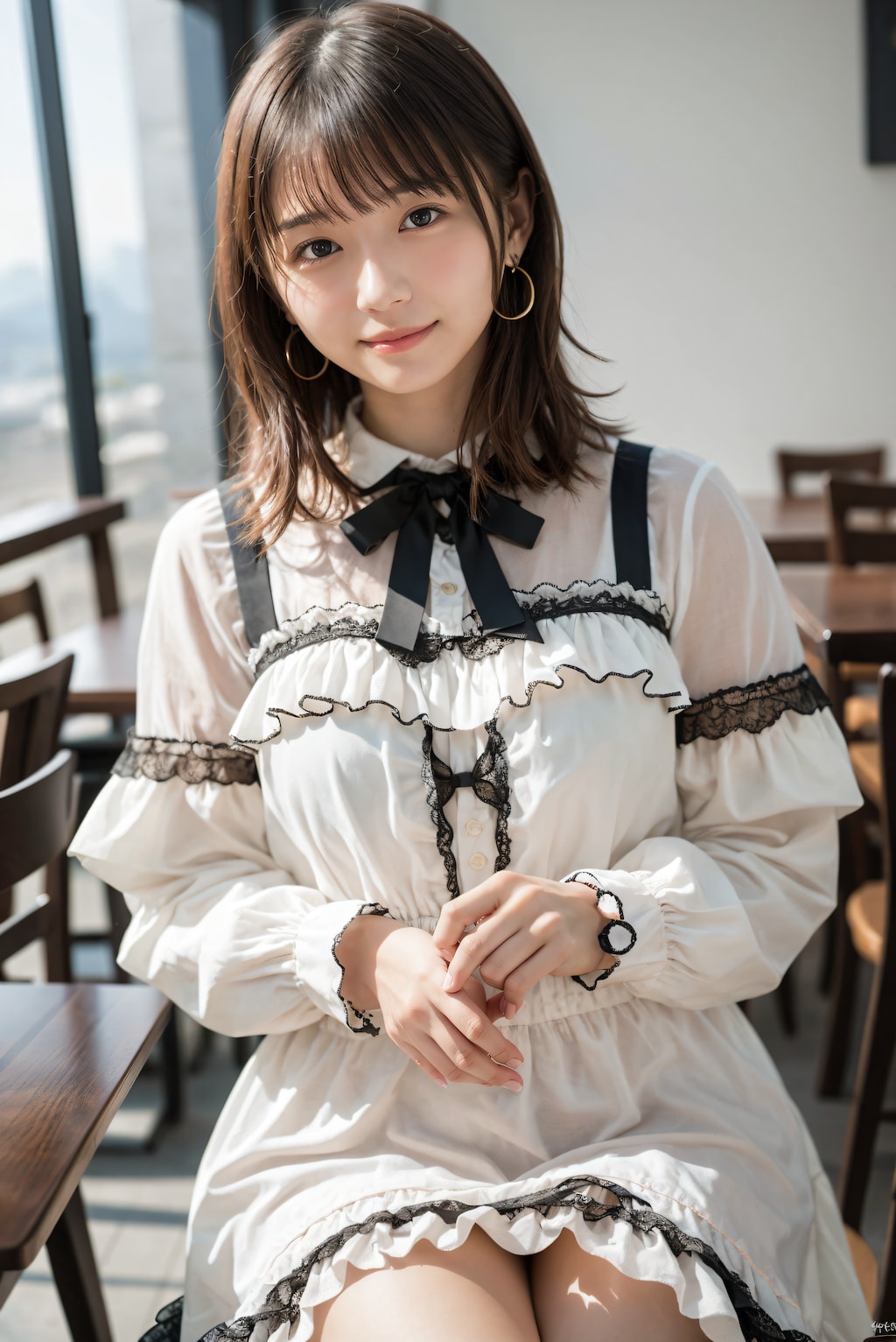 ロリィタファッションの女の子