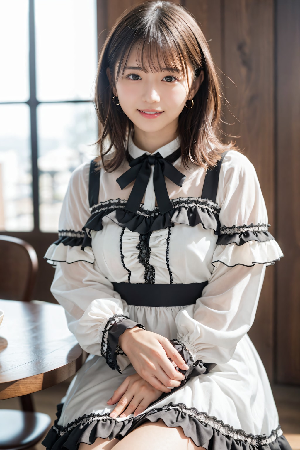 ロリィタファッションの女の子