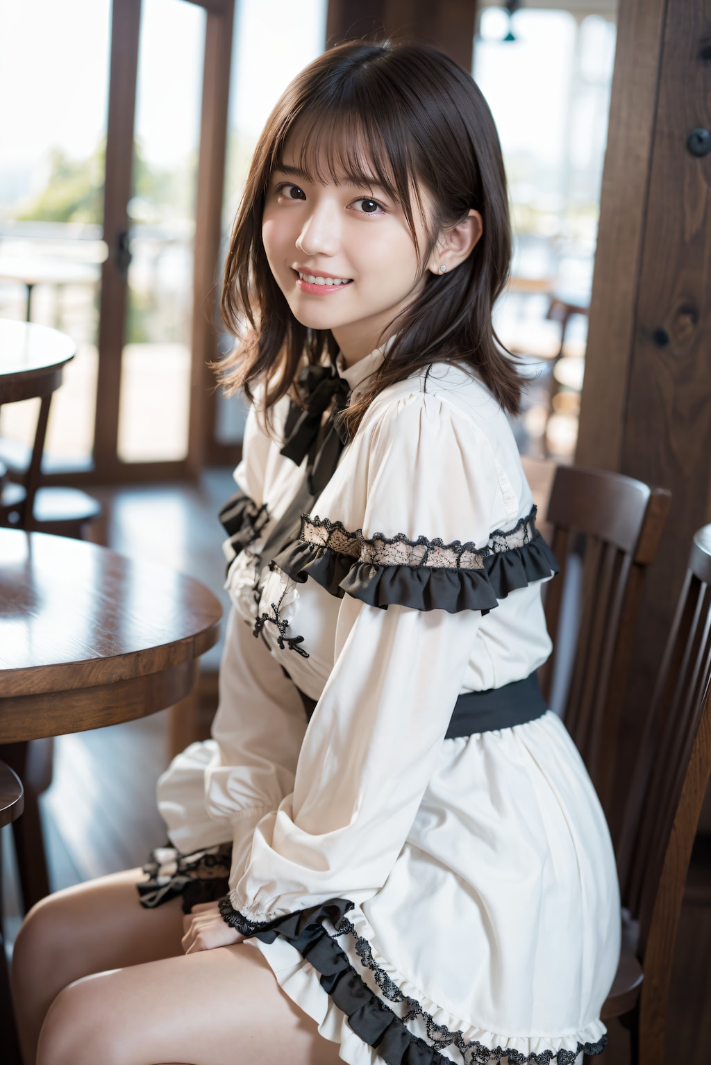 ロリィタファッションの女の子