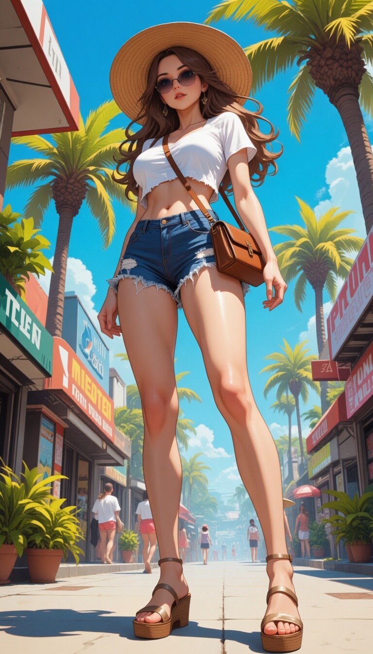 リゾートで見かけた人