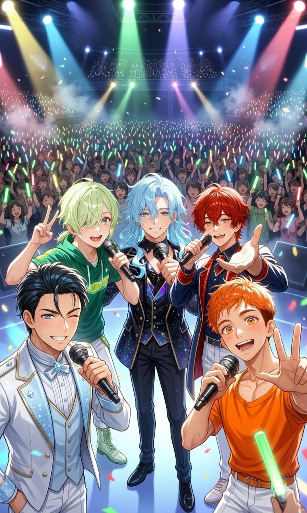 【イケメン】アイドルグループメンバー＋プロデューサーさん