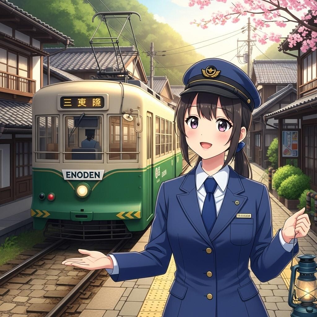 江ノ電?昼にランプ?