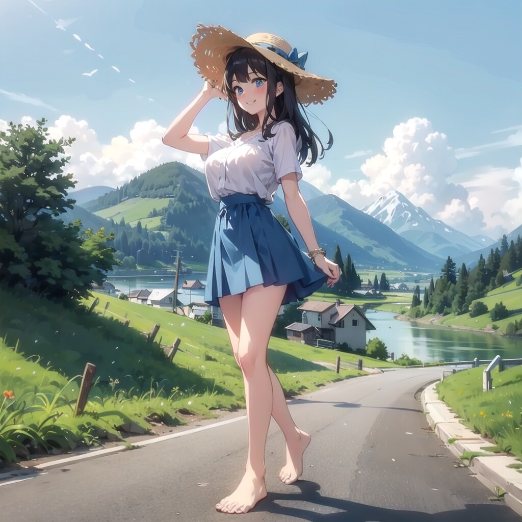 夏の旅行で