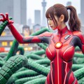 巨大ヒロインレッドレディ 10枚目