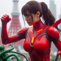 巨大ヒロインレッドレディ 5枚目