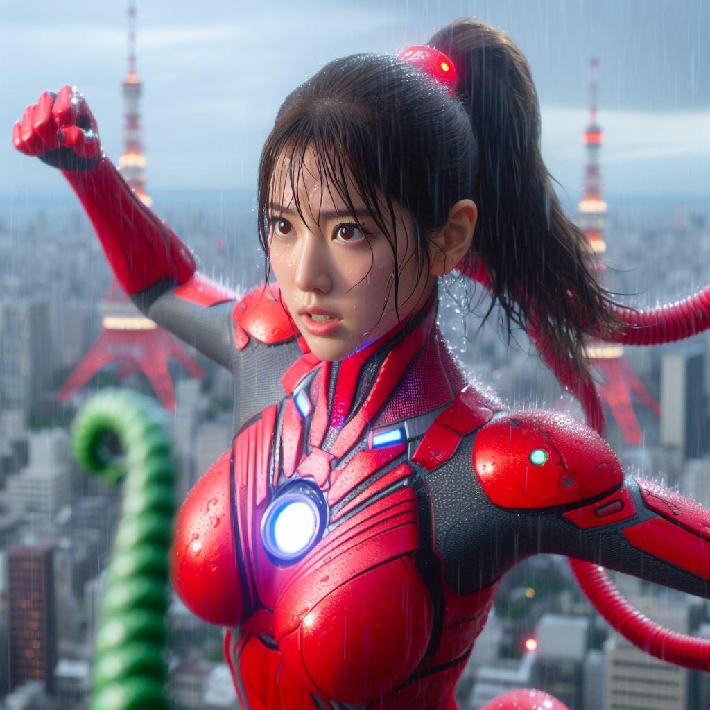 巨大ヒロインレッドレディ