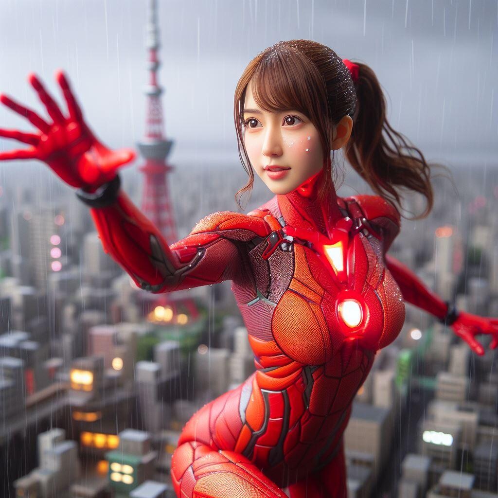 巨大ヒロインレッドレディ