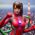 巨大ヒロインレッドレディ 9枚目