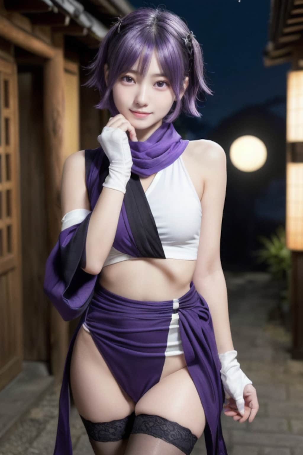 月夜のおぱ忍者