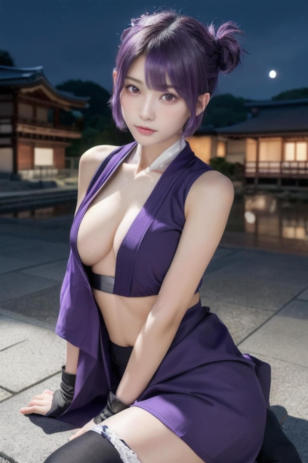 月夜のおぱ忍者