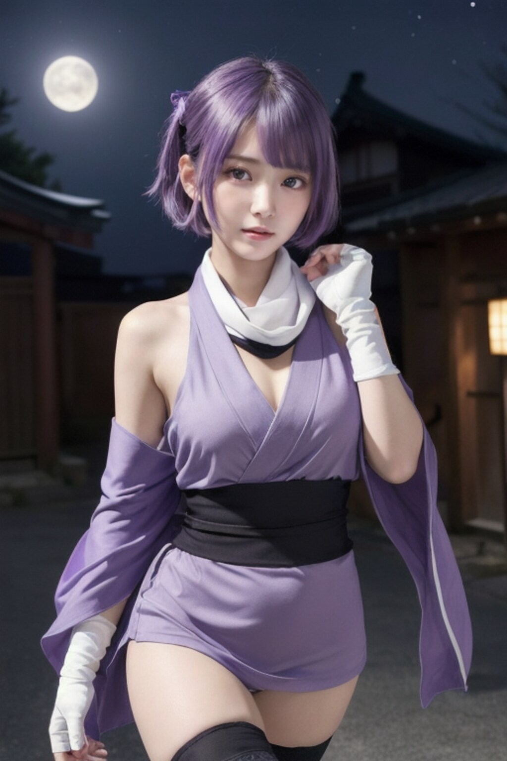 月夜のおぱ忍者