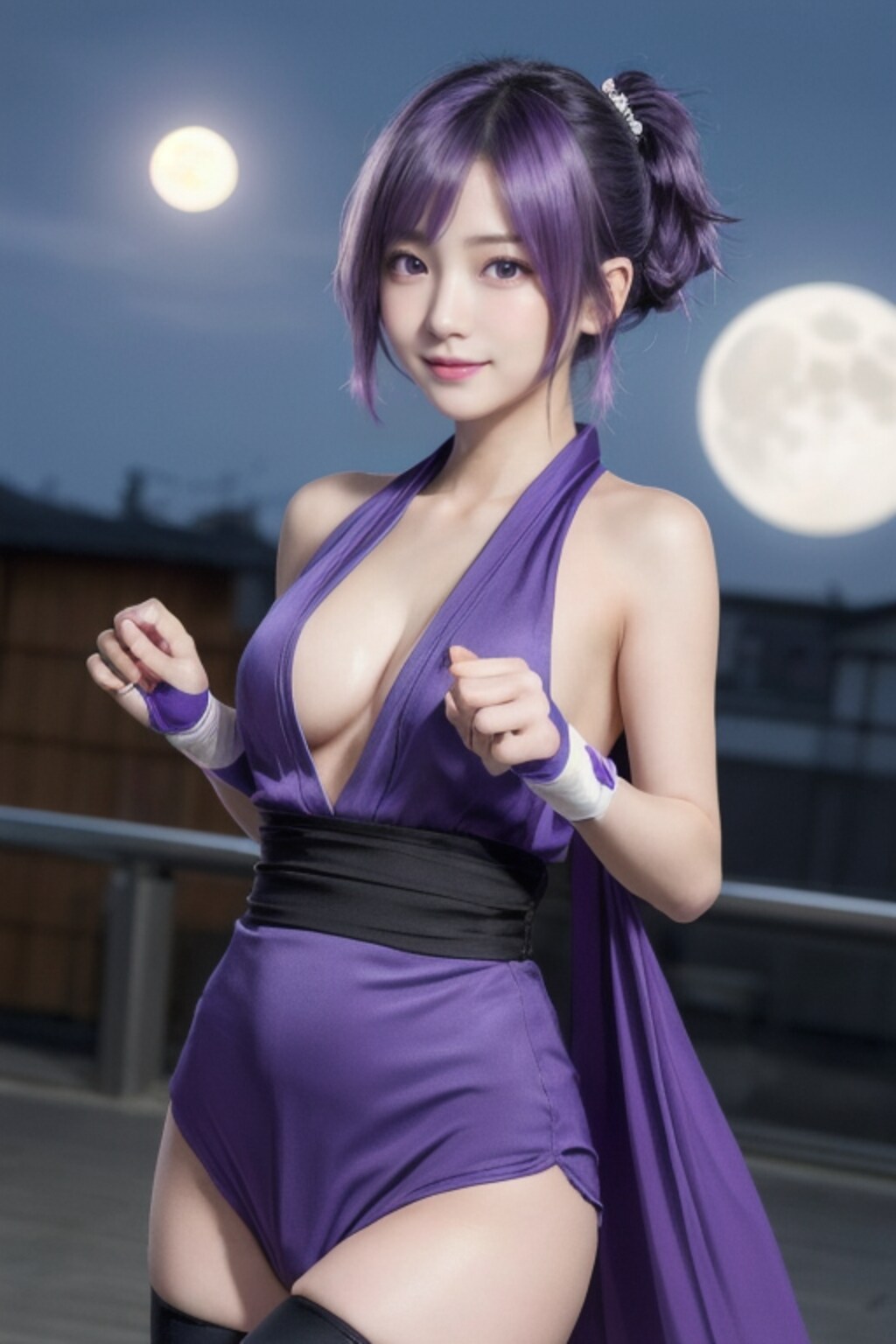 月夜のおぱ忍者