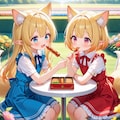 8枚）花園とケモ耳エルフさん 5枚目