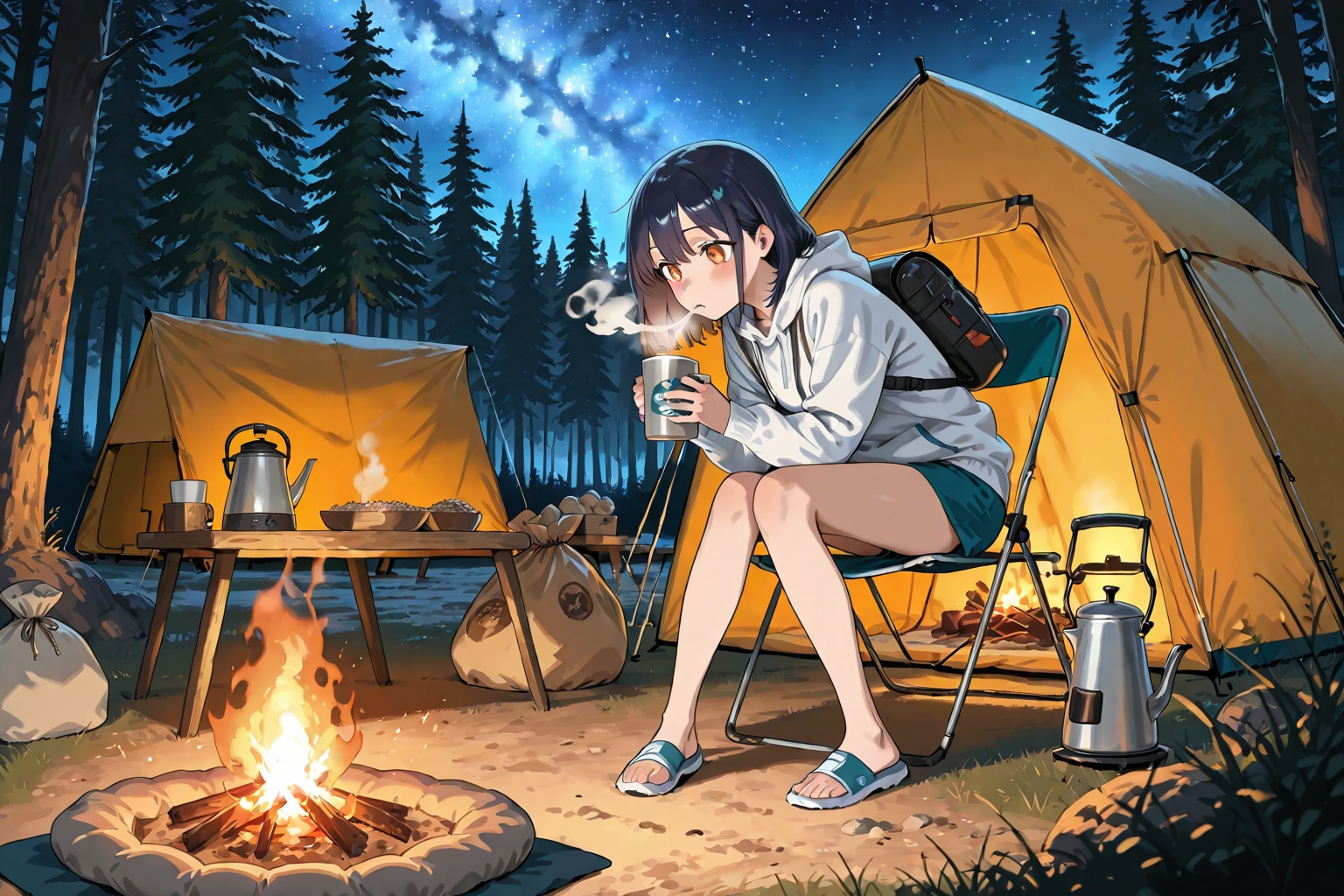 ソロキャンナイト | の人気AIイラスト・グラビア