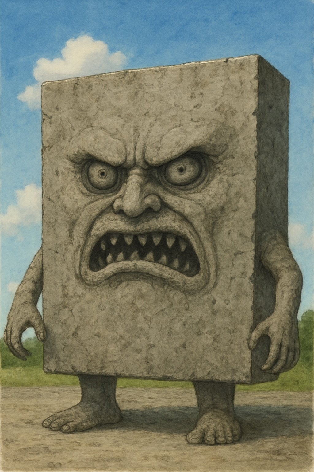 明るくなるぬりかべ