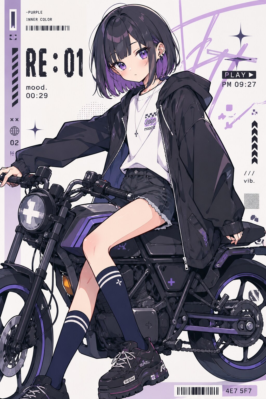 ほいさんのプロンプトの紫月