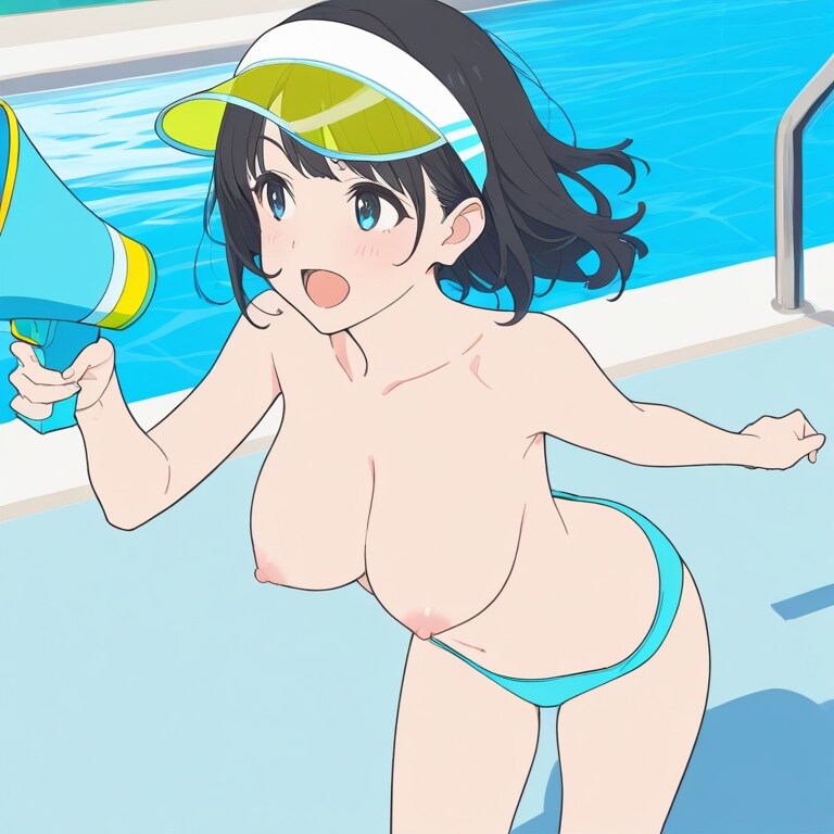監視員のお姉さん
