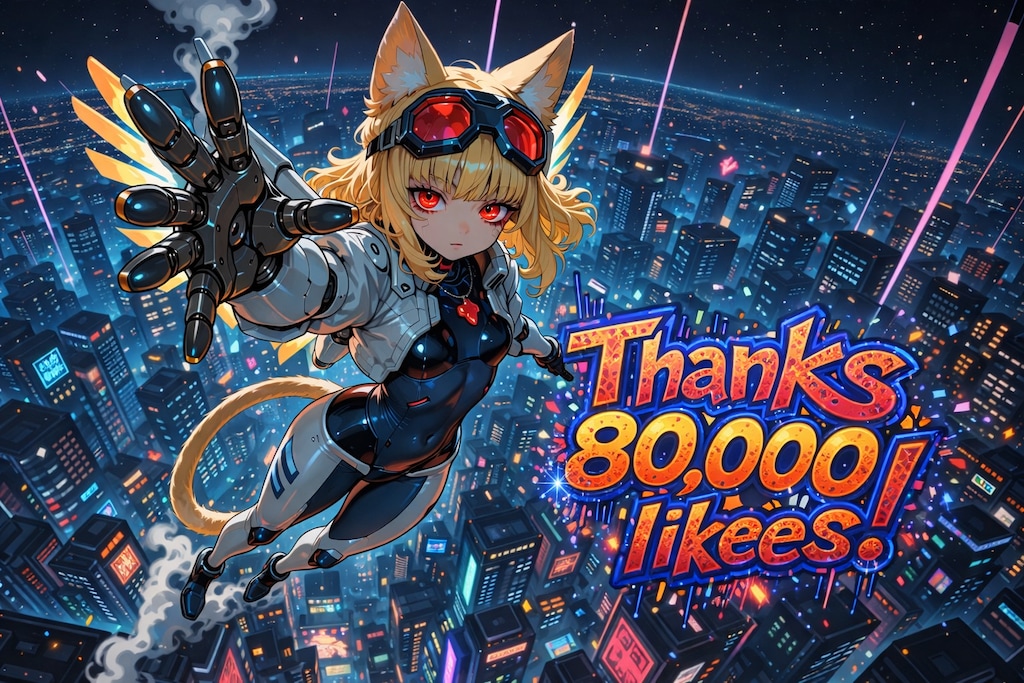 80,000いいね ありがとう