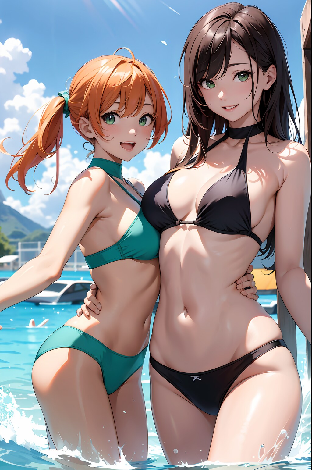 一緒に泳ごう