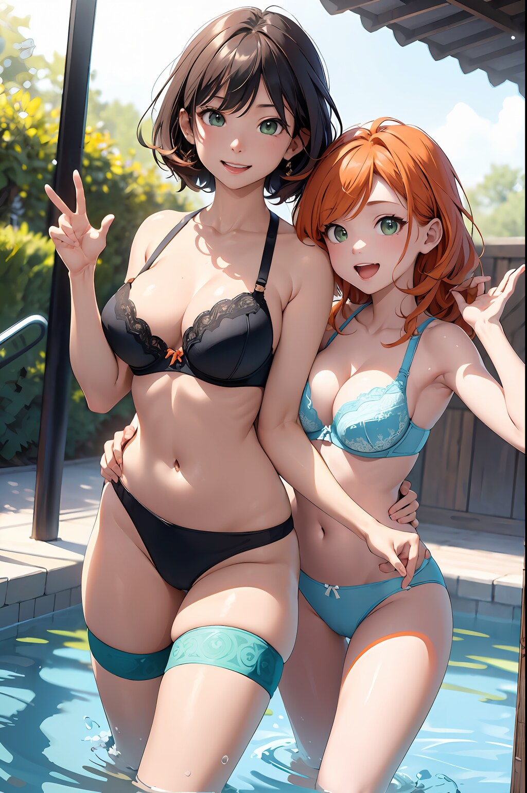 一緒に泳ごう
