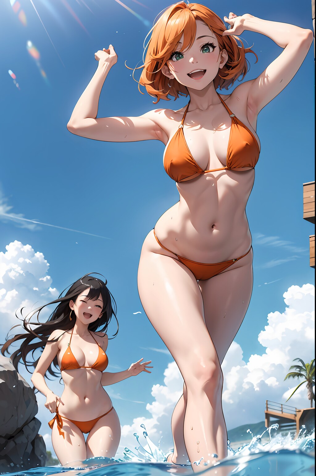 一緒に泳ごう