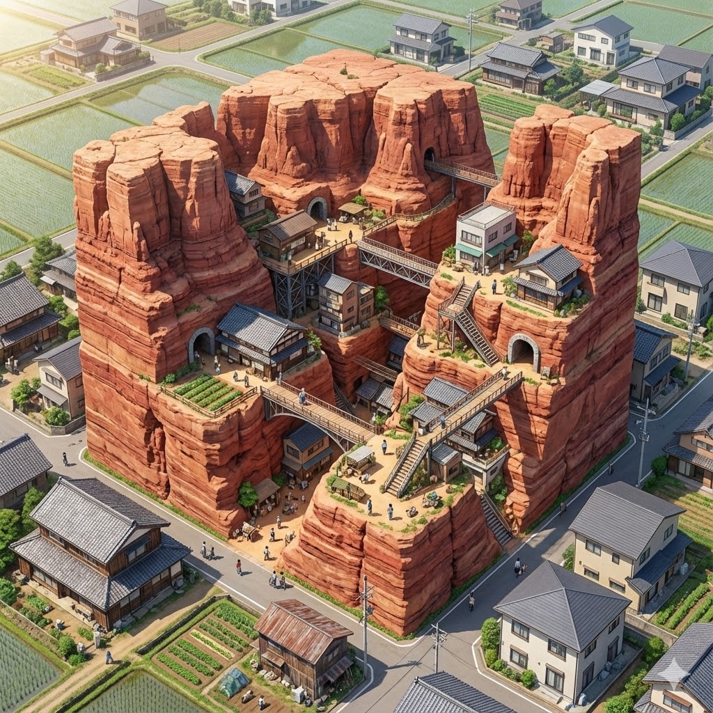 町の中のGrandCanyon