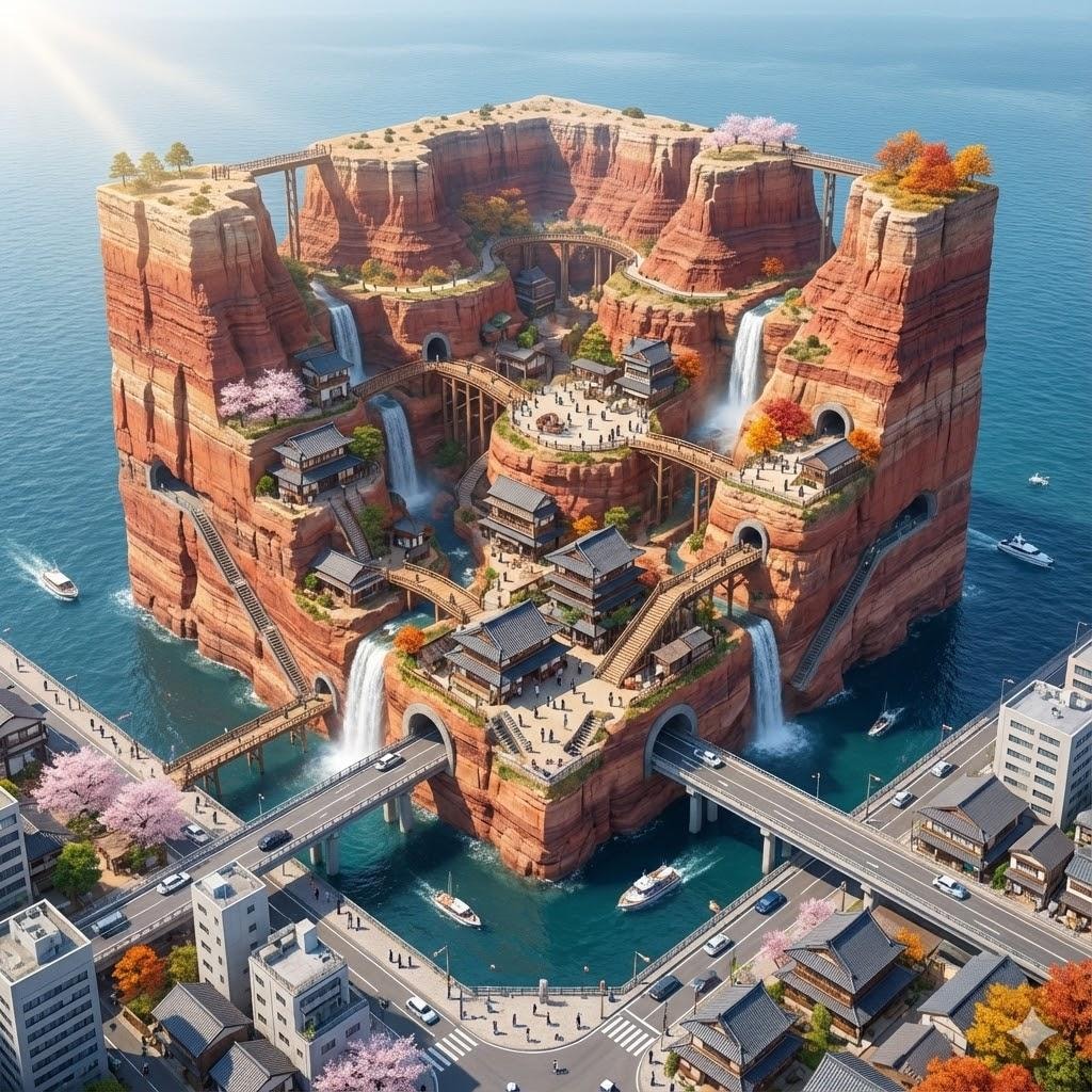 町の中のGrandCanyon