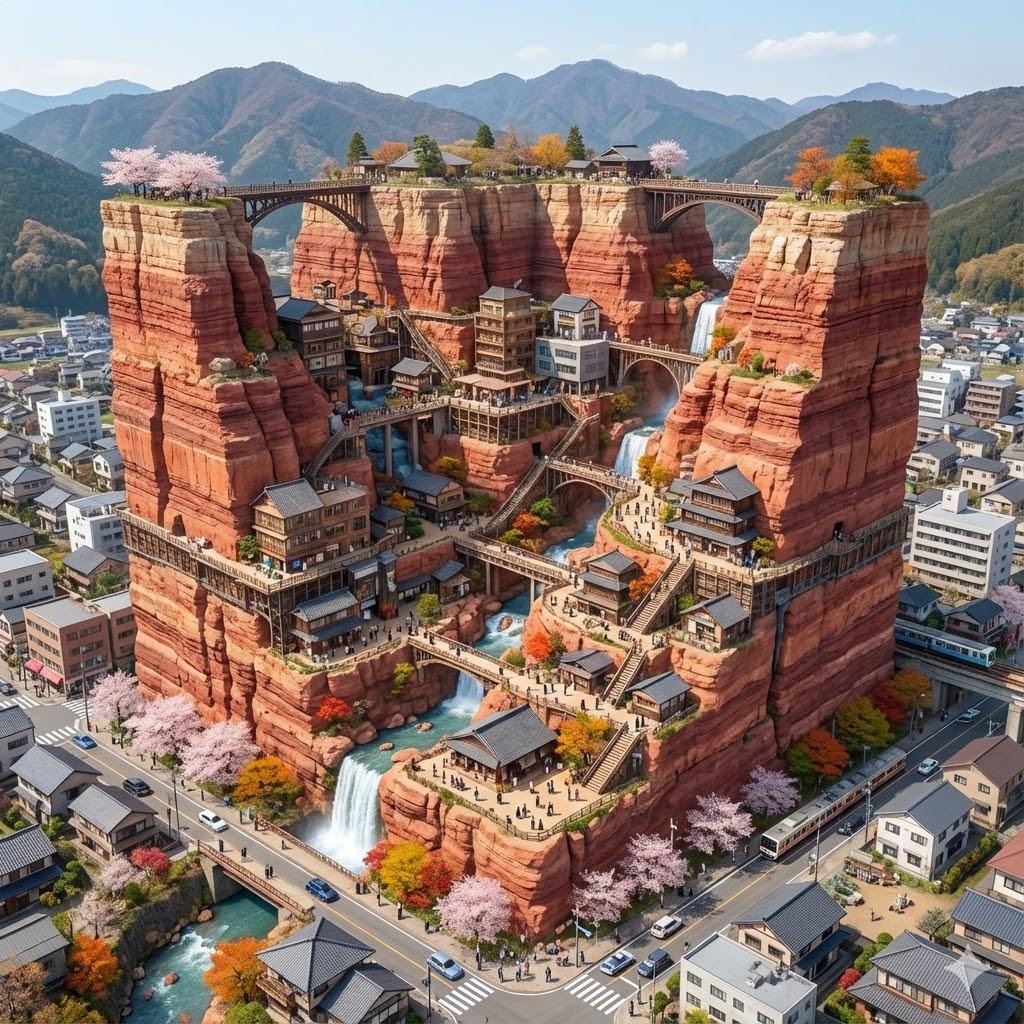 町の中のGrandCanyon