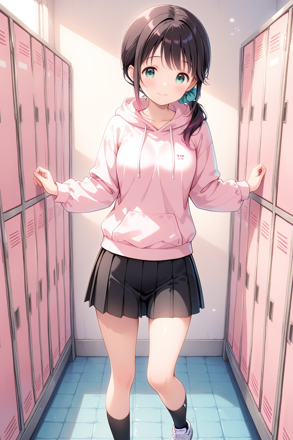 ロッカールームで