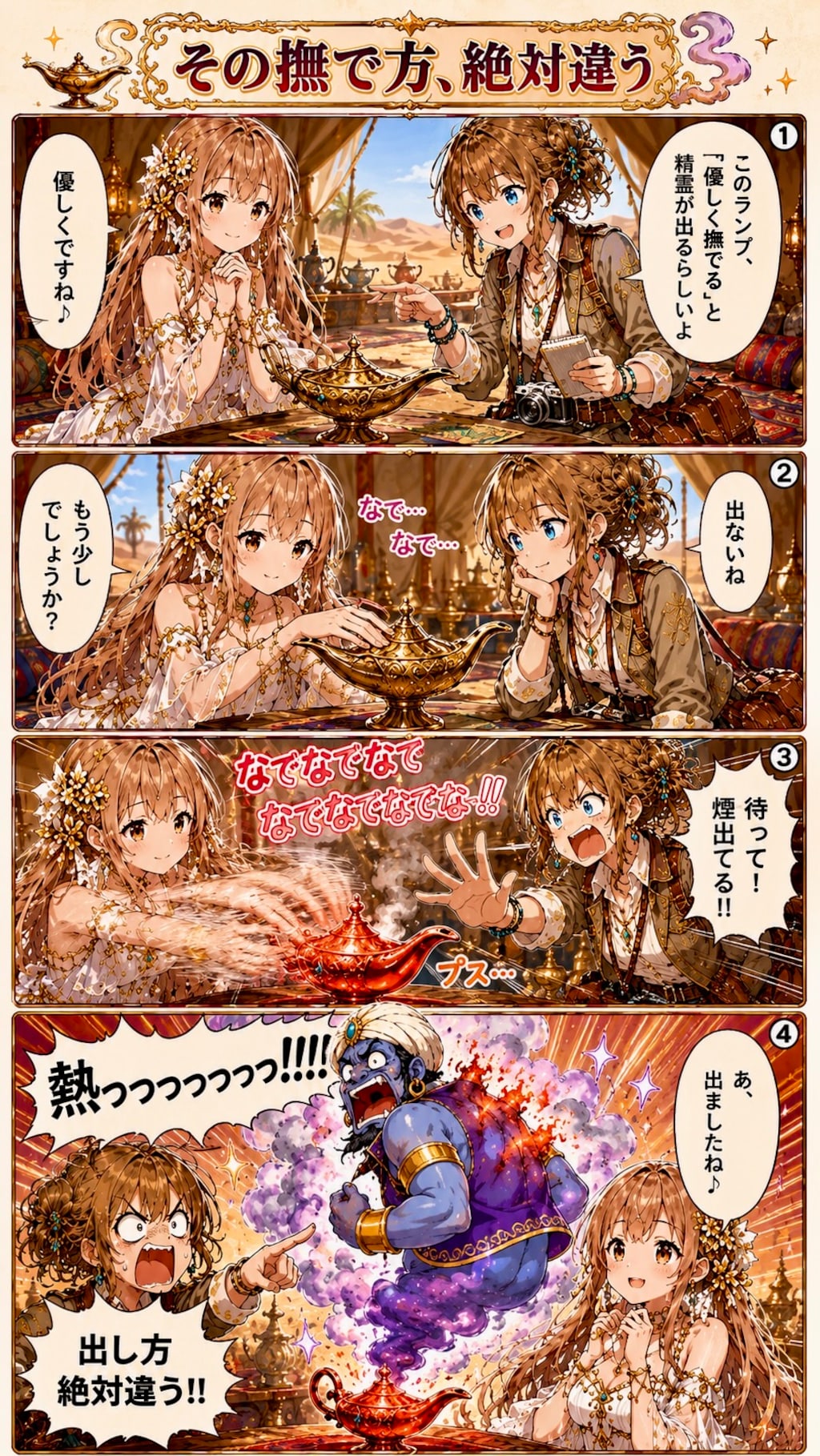 ランプの魔人の出し方