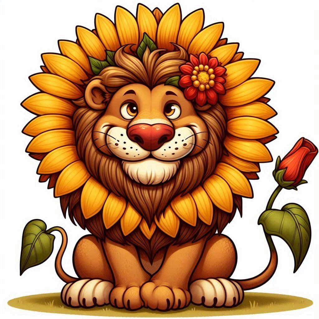 ひまわりライオン