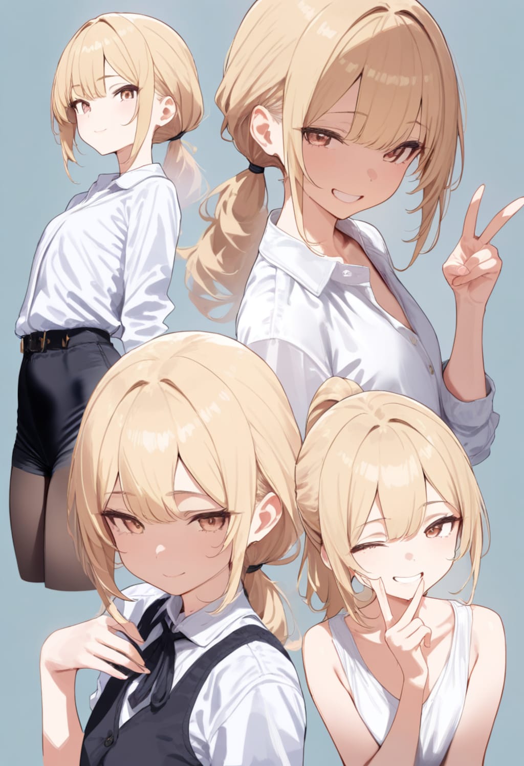 職場の金髪お姉さま