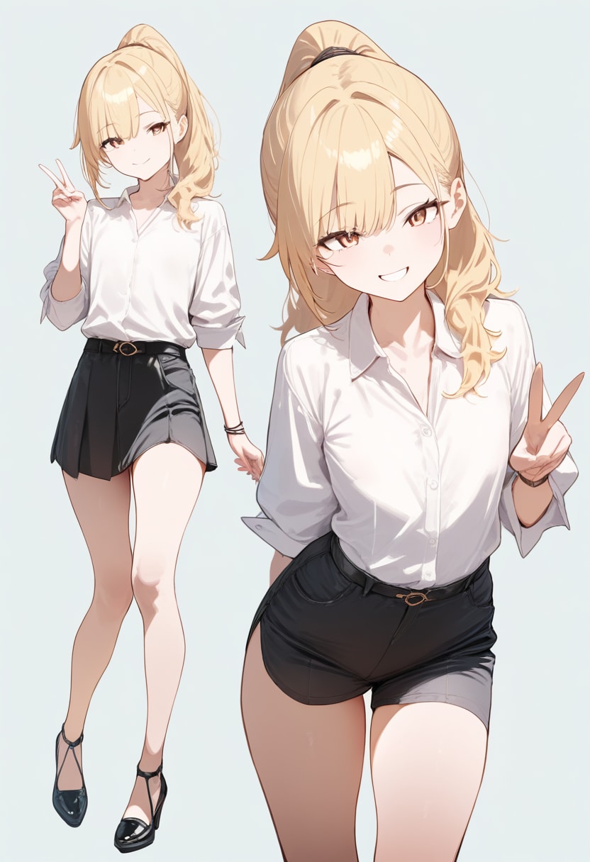 職場の金髪お姉さま | の人気AIイラスト・グラビア