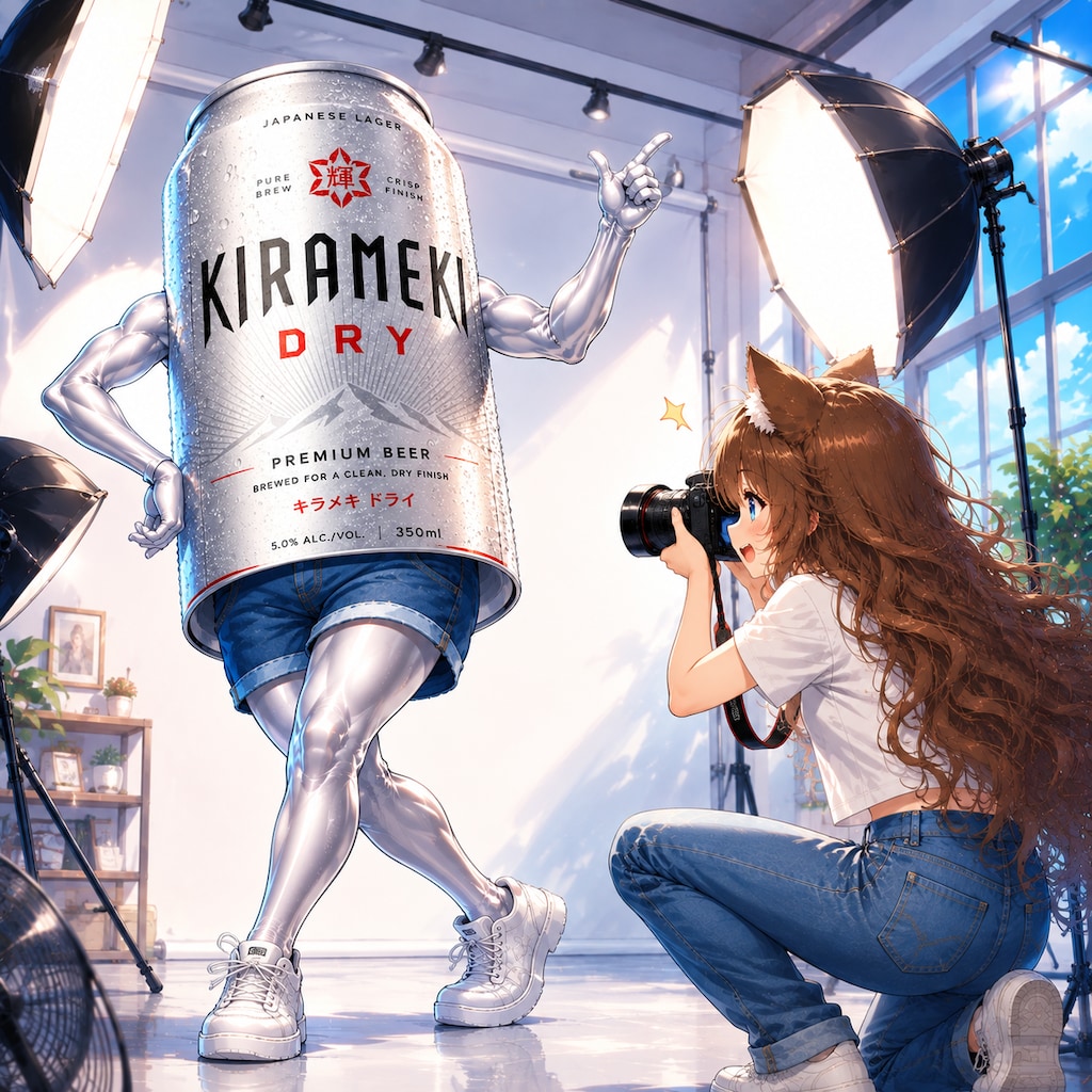 カメラマンの小さな女の子