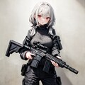 おさげとHK416 9枚目