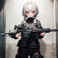 おさげとHK416 2枚目