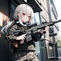 おさげとHK416 11枚目