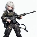 おさげとHK416 12枚目