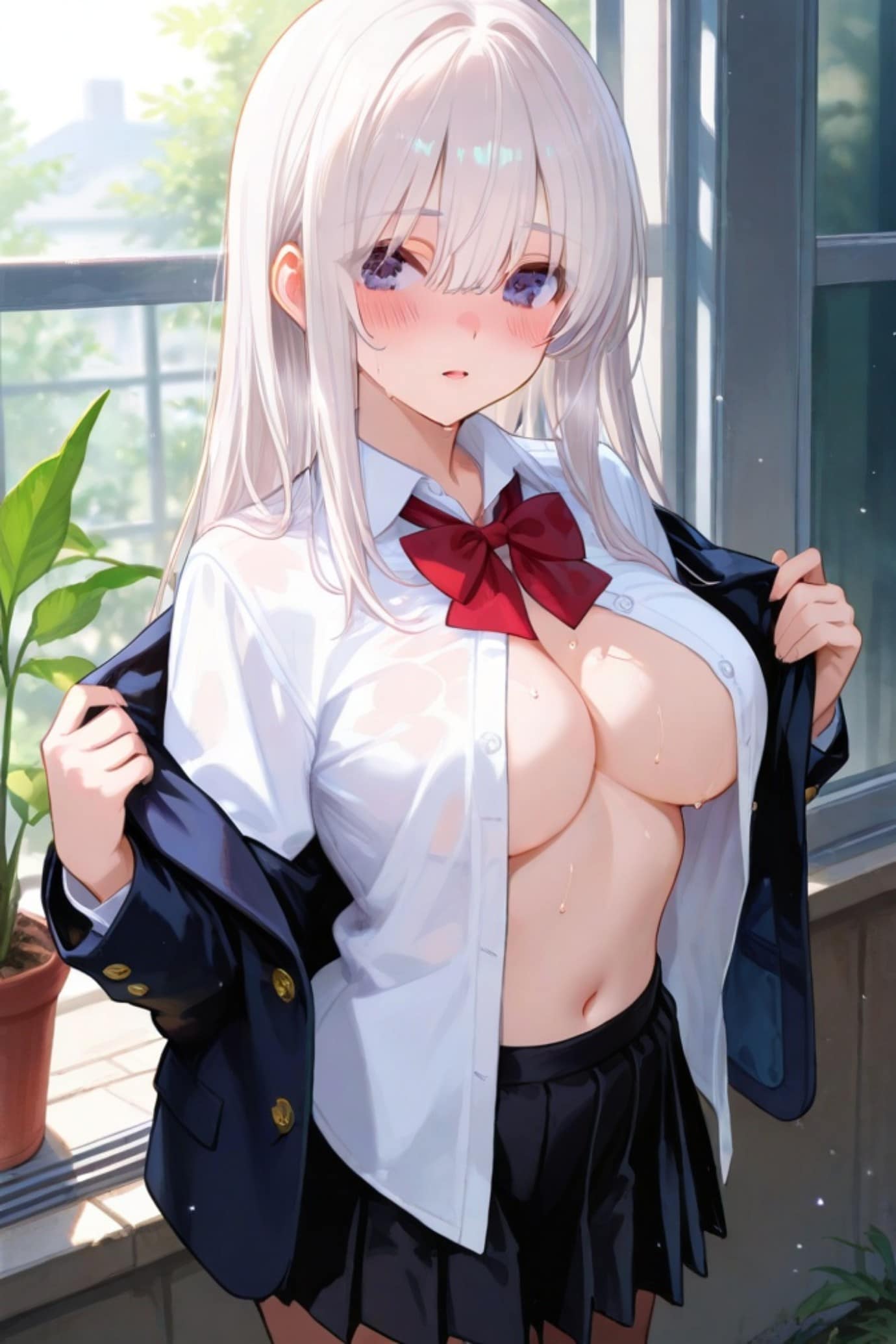 暑いので…
