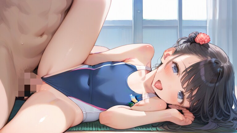 【アニメ作品販売中】水着で着衣で大乱交💖