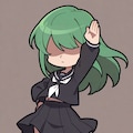 デフォルメ緑髪JK 7枚目