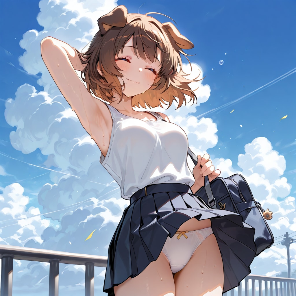 タンクトップ犬耳さん