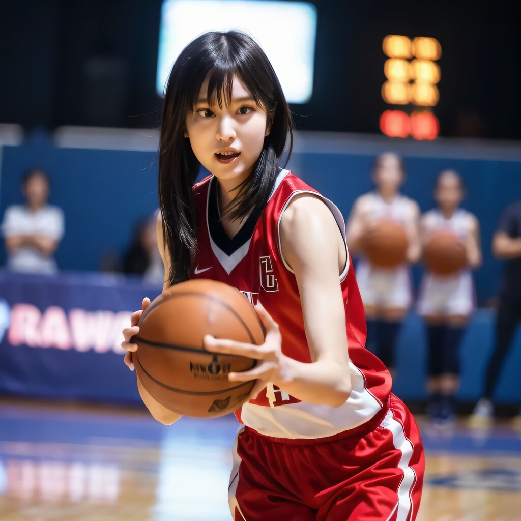 黒髪ロングでユニフォームの美女１０２