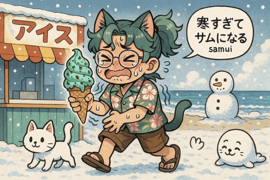 寒すぎてサムになる