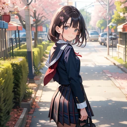 下校中 | の人気AIイラスト・グラビア