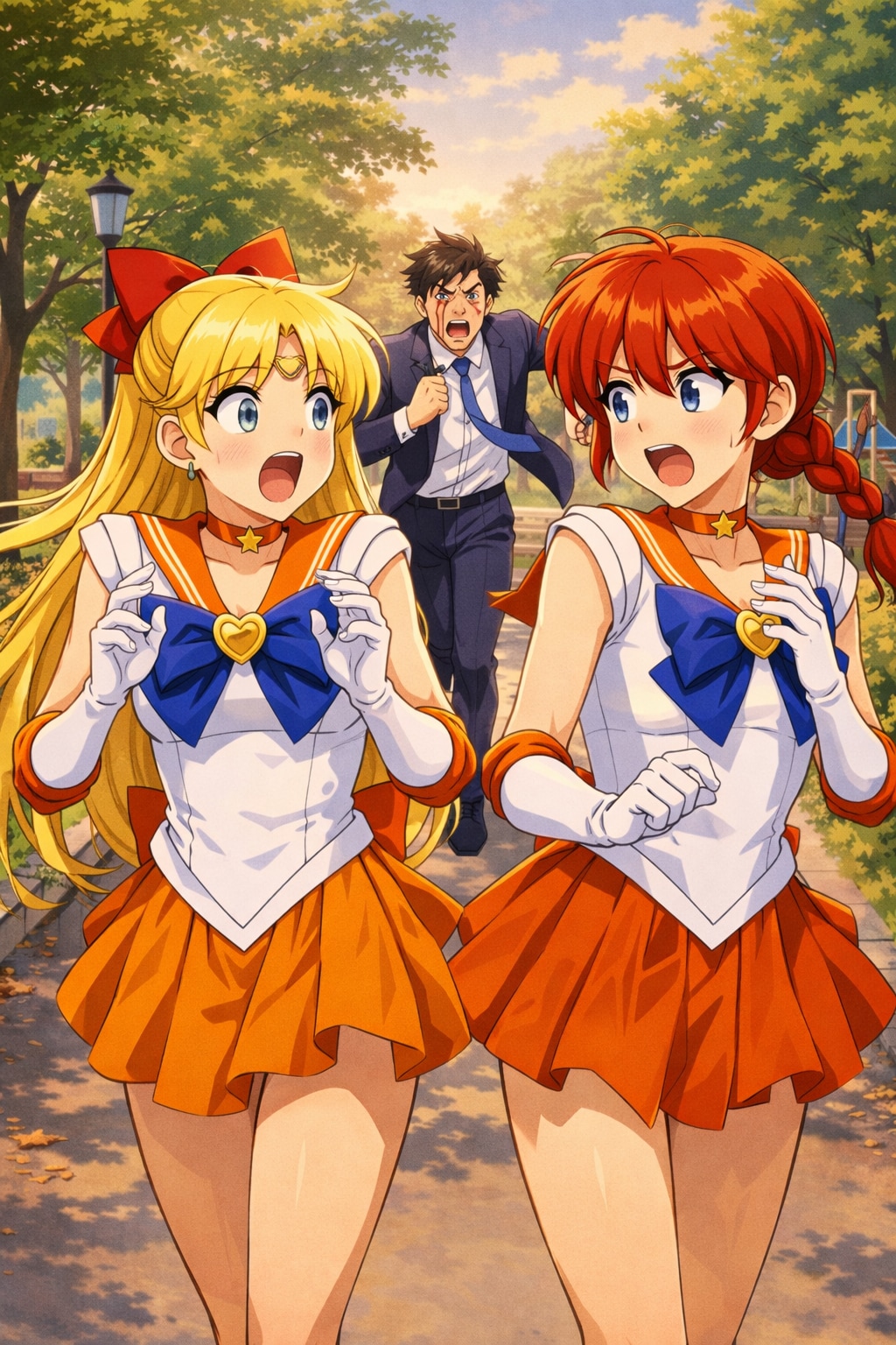 美少女戦士セーラーヴィーナス＆ヴィーらん第三話 | の人気AIイラスト・グラビア