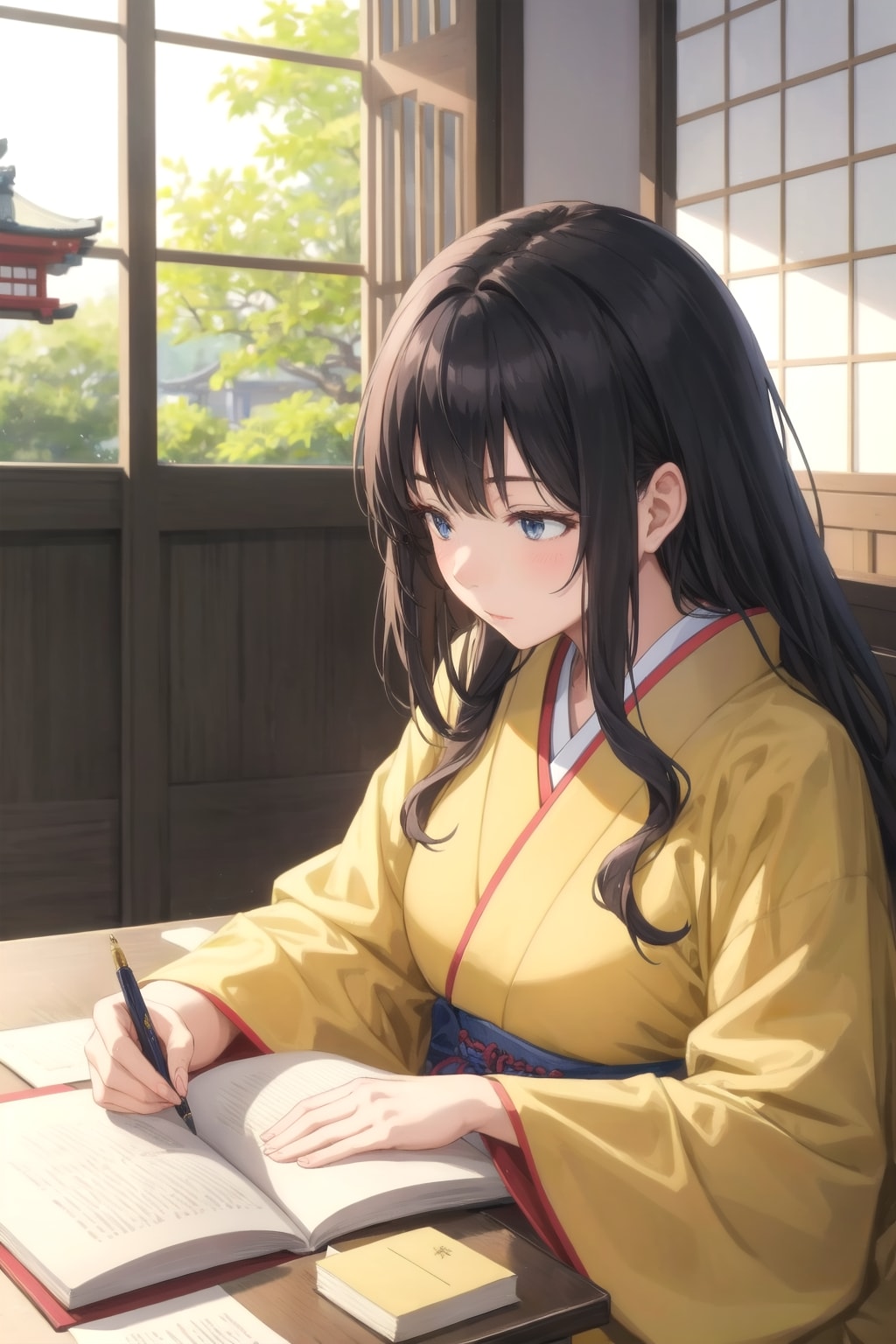 枕草子を執筆する清少納言４ | の人気AIイラスト・グラビア