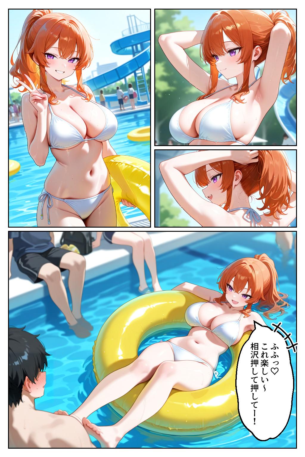 家出ギャルが彼女になったらウォーターパークで何度も中出しさせてくれた話3