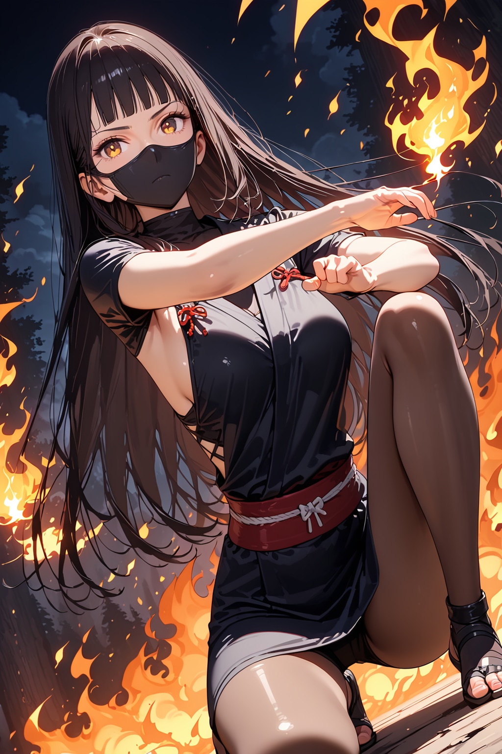 炎のくノ一と滅びの森