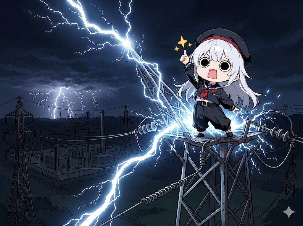 避雷針アルバイトをやってしまいよったえらいこっちゃ嬢
